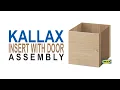 KALLAX Insert with door white assembly