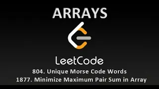 Data Structures and Algorithms - ARRAYS