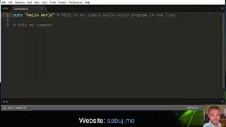 Ruby 002 Understanding and Working With Comments in Ruby