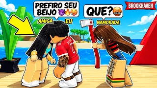 TESTEI o CIÚMES da MINHA NAMORADA BEIJANDO uma INTERESSEIRA no BARCO do BROOKHAVEN RP Roblox