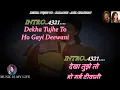 Download Lagu Dekha Tujhe To Karaoke With Scrolling Lyrics Eng. \u0026 हिंदी