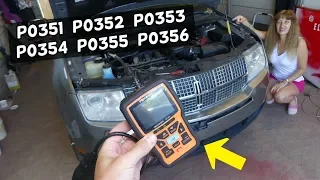 HOW TO FIX CODE P0351 P0352 P0353 P0354 P0355 P0356 IGNITION COIL LINCOLN MKX MKS MKZ MKT NAVIGATOR
