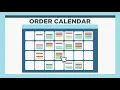 NorthEast Electrical Order Calendar