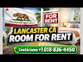 ROOM FOR RENT LANCASTER CA