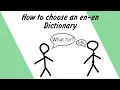 How to choose an English-English dictionary