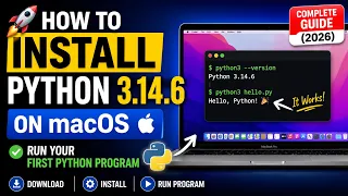 How to Install Python 3 14 6 on macOS Run Your First Python Program Complete Guide 2026