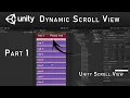 How to create Unity Dynamic Scrollview Sticky scroll view in unity