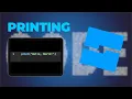 Printing - Roblox Studio Scripting for Beginners