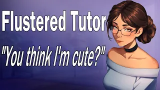 ASMR Your Tutor is Flustered by You Flirting College Girl Tsundere Patches You Up