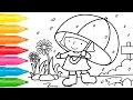 Coloring Pages for Kids Rainy Day Easy Drawing for Children