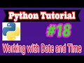 Python Tutorial in Hindi Working With Date and Time