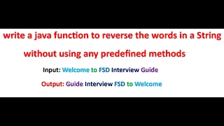 Write a Java function to reverse the words in a String without using any predefined methods debug