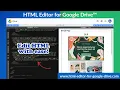 Best Online HTML Editor in Google Drive