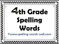 Fourth Grade Spelling Words