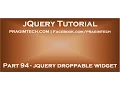 jquery droppable widget