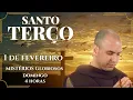 Lagu SANTO TERÇO DE HOJE - 01/02/2026 | DOMINGO : MISTÉRIOS GLORIOSOS - 4 HORAS
