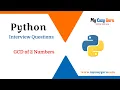 GCD of 2 Number in Python Python Programs in Hindi Python in Hindi