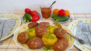 Котлеты!Картошка на пару!Заготовила фарш!Закупили мяса!