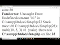 function with return statement in PHP 2 CLASS