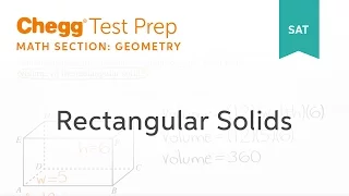 SAT prep - SAT Geometry Rectangular Solids