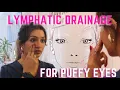 At Home Lymphatic Drainage Massage Under Eye Bags Disappear in Minutes Puffy Eyes GONE