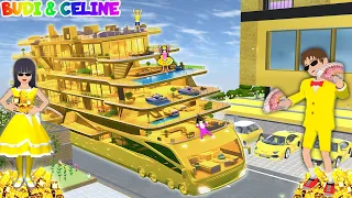 rich little yuta mio has a new luxurious 5 decker bus all in gold theres a swimming pool on 