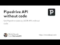 Setup Pipedrive API without code server with NoCodeAPI