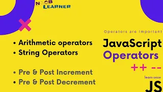 JavaScript Arithmetic Operators class-3 Different Types of Operators in JavaScript Bangla