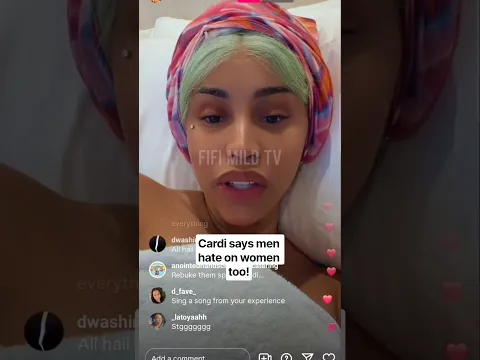 Cardi says men hate on women too!
