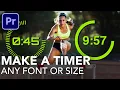 Create Animated Timer FAST any font or size Premiere Pro 2020