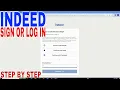 How To Sign In Or Login On Indeed