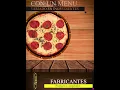 Menu de pizzas congeladas