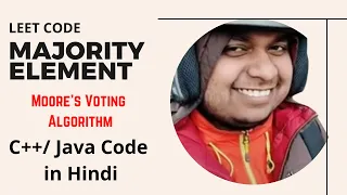 169 Leetcode Moore s voting algorithm C Java Code