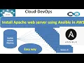 Install Apache web server using Ansible in AWS Ansible Tutorial For Beginners Cloud DevOps