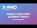 Array Find First Element Index