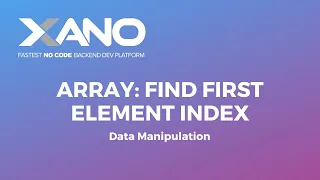 Array Find First Element Index
