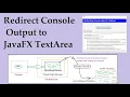 JavaFX Redirect console output to TextArea