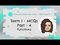 CBSE Class XII Computer Science with Python - Term I