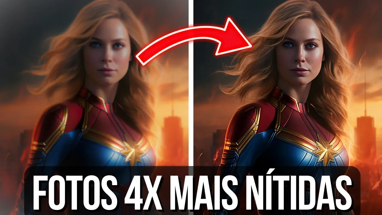 COMO MELHORAR A QUALIDADE DA FOTO EM 4K USANDO IA! #inteligenciaartifical