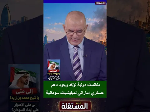 منظمات دولية تؤكد وجود دعمعسكري إماراتي لميليشيات سودانية