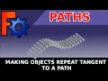 FreeCAD Path Array - Learn how make objects repeat follow a path align correctly and be tangent