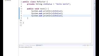 How to Rafactor a Variable Name using Eclipse IDE