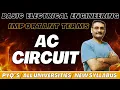 AC Circuits Wave Form Instantaneous Value Time Period Frequency Phase Cycle BEE