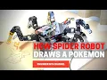 Spider Robot draws a Pikachu - Hexapod Robot with Raspberry Pi and Python