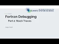 Fortran Debugging -