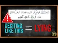 Download Lagu Doing THIS in your Recitation is (LYING) - Learning a Tareeq | Arabic101