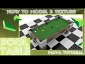 Modeling a Pool Table - Maya Tutorial