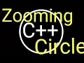 Circle Drawing in Graphics ZoomIn and ZoomOut with setcolor function