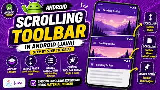 ANDROID - SCROLLING TOOLBAR TUTORIAL IN JAVA