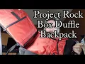 Project Rock Box Duffle Backpack Tactical Gym Bag Under Armour Review